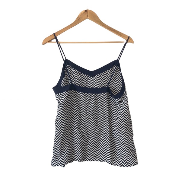 Amour Vert Large Silk Chevron Tank Top - Picture 4 of 7